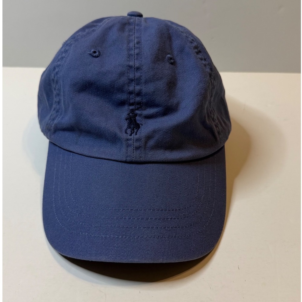 Polo Ralph Lauren Cap Blue Cotton Pony Logo Adjustable Dad Hat